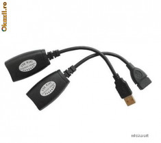 EXTENDER activ cablu USB pe cablu UTP foto