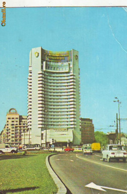 S6077 BUCURESTI Hotel Intercontinental 1974 foto