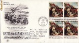 FDC SUA -Independenta-Batalia de la Bunker Hill-tema militara, razboi