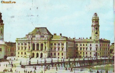 S 6429 Vedere ORADEA Sfatul popular al orasului circulata foto