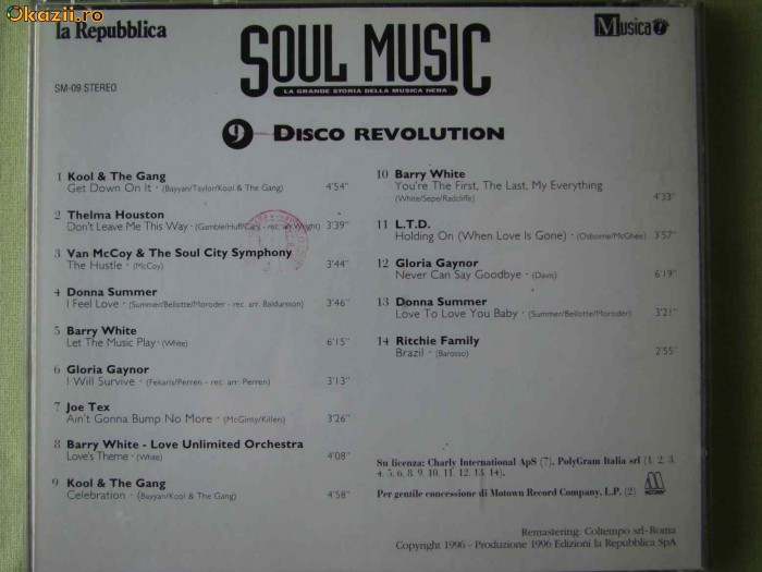 SOUL MUSIC 9 - C D Original