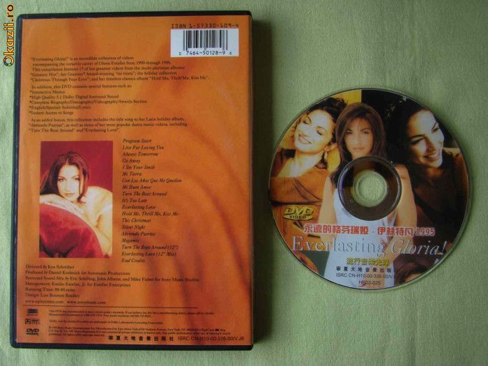 GLORIA ESTEFAN - Everlasting Gloria (Japan Version) - D V D GLORIA ESTEFAN - Everlasting Gloria (Japan Version) - D V D