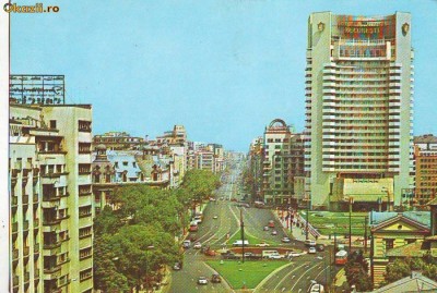 S 6552 BUCURESTI vedere spre b-dul N. Blcescu circulata foto