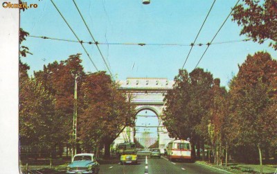 S 6643 BUCURESTI Arcul de Triumf circulata foto