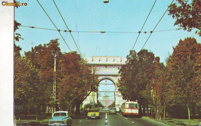 S 6643 BUCURESTI Arcul de Triumf circulata S 6643 BUCURESTI Arcul de Triumf circulata
