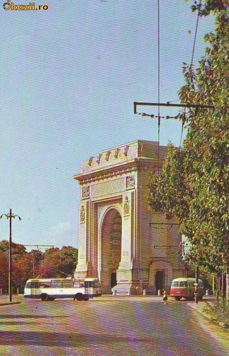 S 6681 BUCURESTI Arcul de Triumf Circulata S 6681 BUCURESTI Arcul de Triumf Circulata