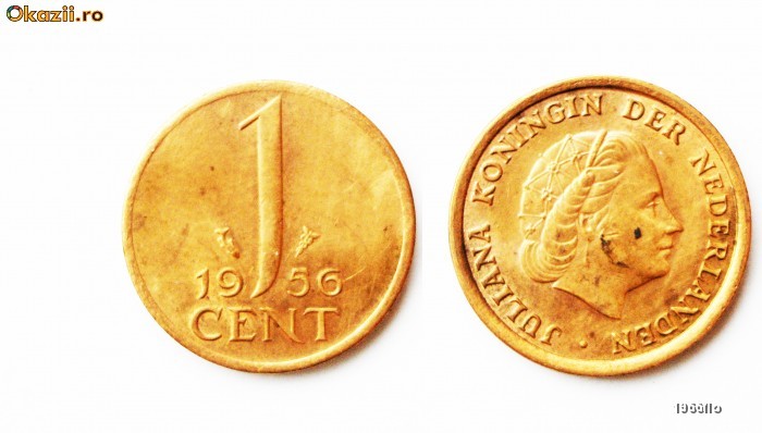 OLANDA 1 CENT 1956 ** OLANDA 1 CENT 1956 **