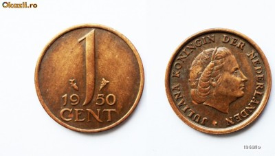 OLANDA 1 CENT 1950 ** foto