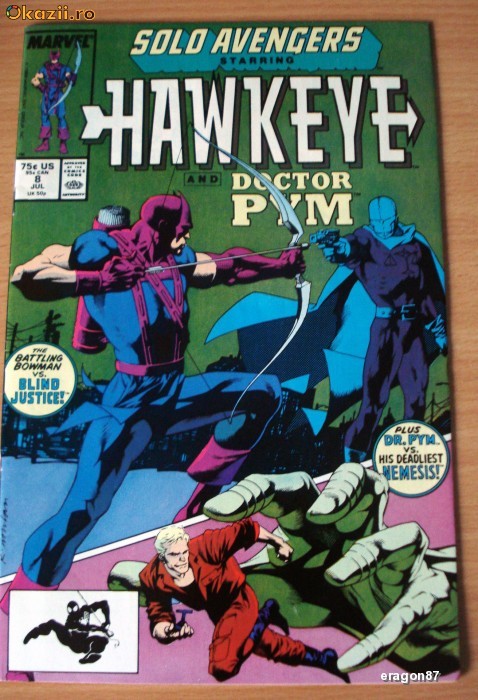 Solo Avengers starring Hawkeye and Doctor Pym #8 . Marvel Comics foto mare Solo Avengers starring Hawkeye and Doctor Pym #8 . Marvel Comics foto mare