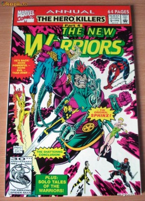 The New Warriors Annual #1992 Marvel Comics foto