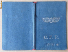 Carnet CFR 1934 , permis tren Sageata , 3 bilete CFR , militar , 1942 foto