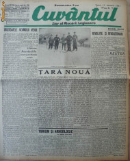 Cuvantul , ziar al miscarii legionare ,17 ianuarie 1941 foto