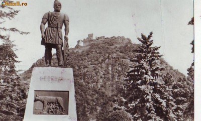 S 3074 Hunedoara Deva - Statuia lui Decebal circulata foto