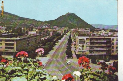 S 3093 Hunedoara DEVA -vedere panoramica circulata foto