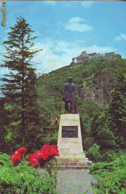 S 3157 DEVA Statuia lui Decebal CIRCULATA foto