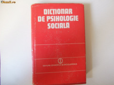 DICTIONAR DE PSIHOLOGIE SOCIALA foto