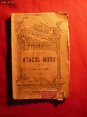 E. ZOLA - ATACUL MORII -BPT nr.407 Ed.Alcalay-cca. 1908 foto