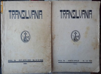 Transilvania , nr. 10 - 12 / 1944 si 3 - 4 / 1945 foto