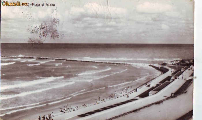 R-7732 Eforie Sud Plaja si faleza 1963
