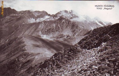 R-7768 MUNTII FAGARAS Virful Negoiul NECIRCULAT foto