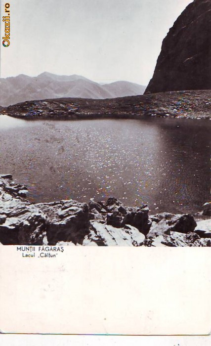 R-7783 MUNTII FAGARAS Lacul Caltun 1962