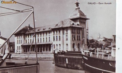 R-7787 GALATI Gara fluviala 1961 foto