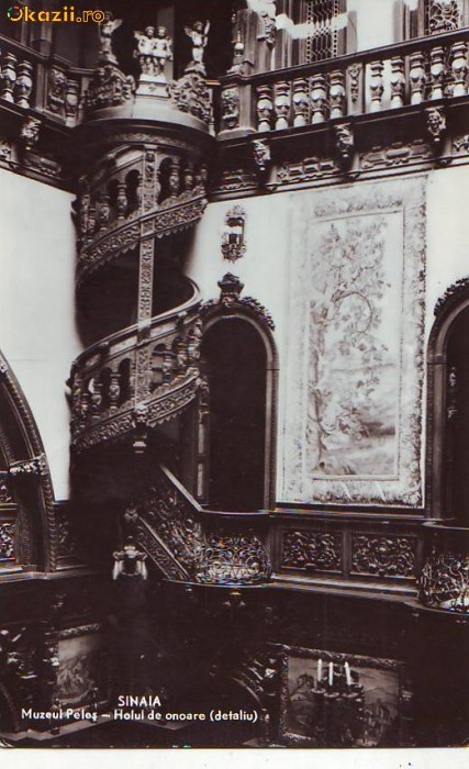 R 8292 SINAIA -Muzeul Peles -Holul de onoare CIRCULATA R 8292 SINAIA -Muzeul Peles -Holul de onoare CIRCULATA