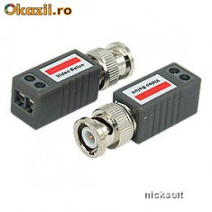 Adaptor Video Balun pentru transmisie CCTV pe cablu UTP foto