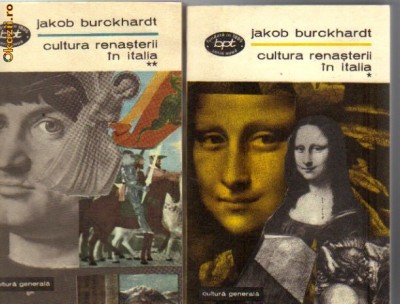 Jakob Burckhardt - Cultura renasterii in Italia foto