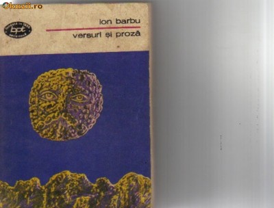 Ion Barbu - Versuri si proza foto