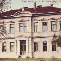 B89 Saliste Scoala Romana jud Sibiu necirculata