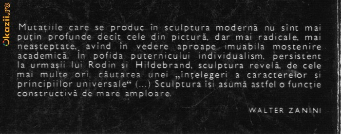 Walter Zanini - Tendintele sculpturii moderne