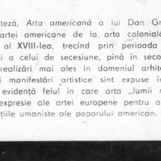 Dan Grigorescu - Arta americana