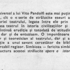 Vito Pandolfi - Istoria teatrului universal