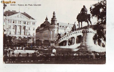 R 7569 CLUJ- Piata Libertatii CIRCULATA foto