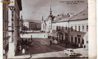 R 7575 CLUJ- Vedere din Str.Ghe.Doja spre Horia CIRCULATA foto