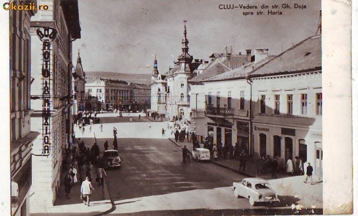 R 7575 CLUJ- Vedere din Str.Ghe.Doja spre Horia CIRCULATA
