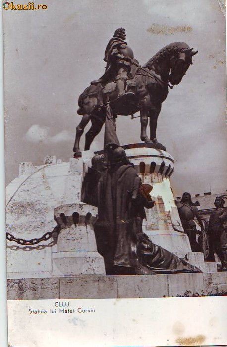 R 7600 CLUJ - Statuia lui Matei Corvin CIRCULATA R 7600 CLUJ - Statuia lui Matei Corvin CIRCULATA