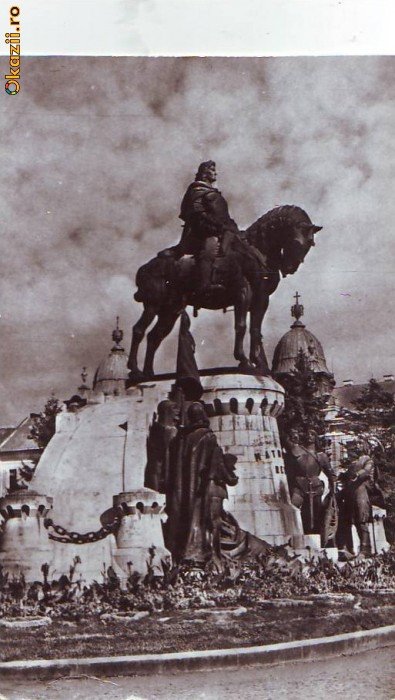 R 7605 CLUJ - Statuia lui Matei Corvin CIRCULATA