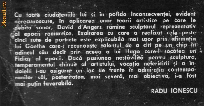 David d`Angers - Din lumea artei