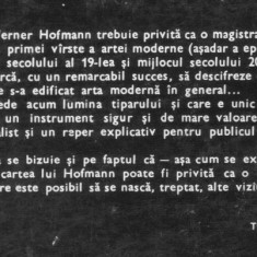 Werner Hofmann - Principiile fundamentale ale artei moderne