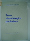 Grigore Osipov-Sinesti - Teme stomatologice particulare