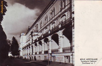 R-7210 BAILE HERCULANE - Sanatoriul balnear, 1961 foto