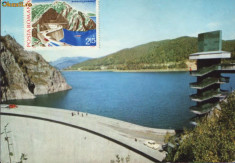 Ilustrata necirculata- Barajul de la Vidraru foto
