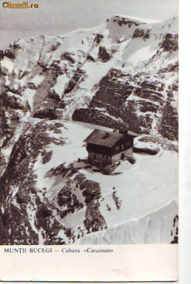 R-7325 MUNTII BUCEGI-Cabana Caraiman, CIRCULAT 1966 foto