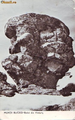 R-7335 MUNTII BUCEGI-Baba din Vanturis, CIRCULAT 1964 foto
