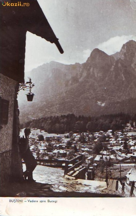 R-7444 BUSTENI-Spre muntii Bucegi, CIRCULAT 1959 R-7444 BUSTENI-Spre muntii Bucegi, CIRCULAT 1959