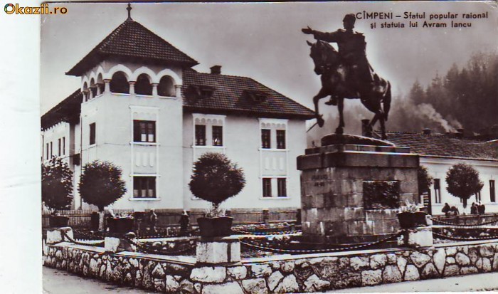 R-7532 CAMPENI-Sfatul popular raional si Statuia lui A. Iancu