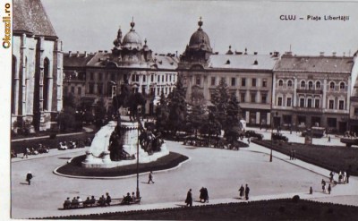 R-7555 CLUJ-Piata Libertatii, NECIRCULAT foto