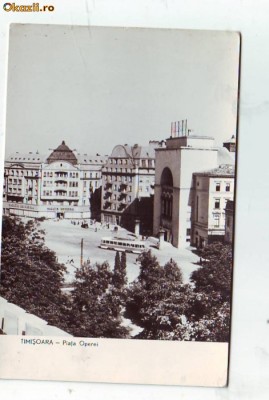 R-8403 TIMISOARA-Piata Operei, CIRCULAT 1960 foto